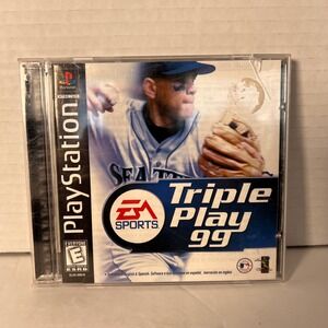 Triple Play 99 Sony PlayStation PS1 MLB Baseball EA Sports SLUS-00618 1998